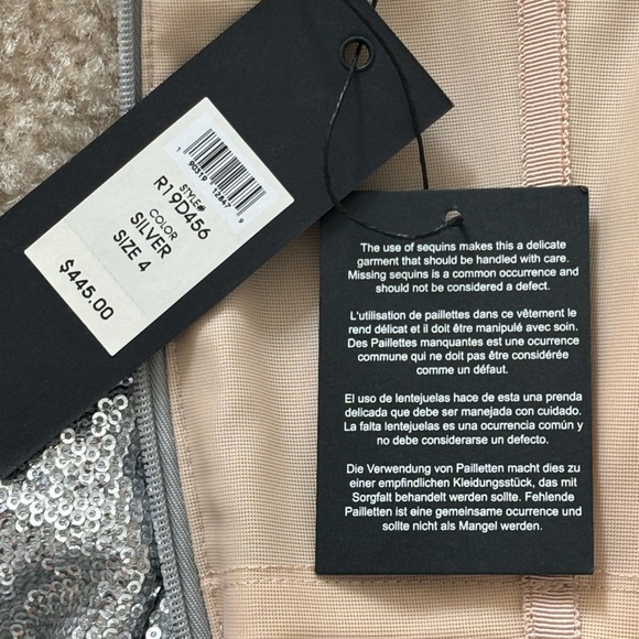 Rachel Zoe Shimmering Silver Strapless Dress - Picture 7 of 13